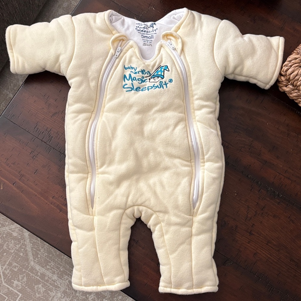 Baby Merlin's Magic Sleepsuit Cream - Never Used but washed, Size Small